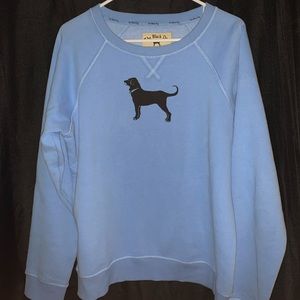 Blue The Black Dog crewneck sweatshirt